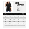 thumbnail image 6 of TIYOMI Women's Plus Size Oversized T-Shirts 3X Black Summer Short Sleeve Tops Round Neck Shirts Workout Boyfriend Pullover Solid Basic Casual T-Shirt Loose Fit Summer Tee 3XL 22W 24W, 6 of 6