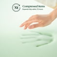 thumbnail image 5 of Zinus Spa Sensations 3” Green Tea and Charcoal Memory Foam Topper, Twin, 5 of 10