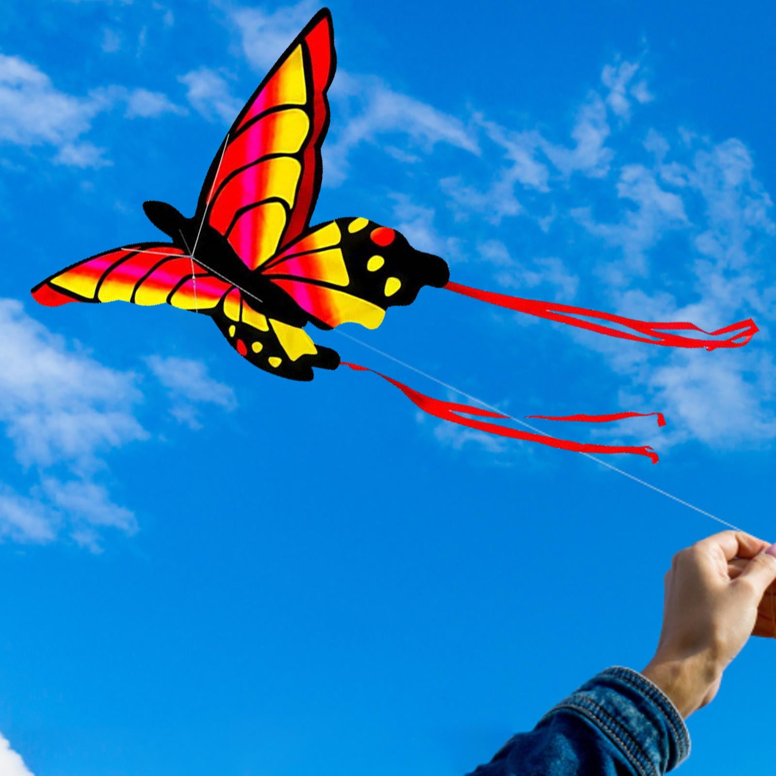 LeeQinersw Butterfly Kite Outdoor Sports Flying Toys Colorful Easy for Kids Gift styleC