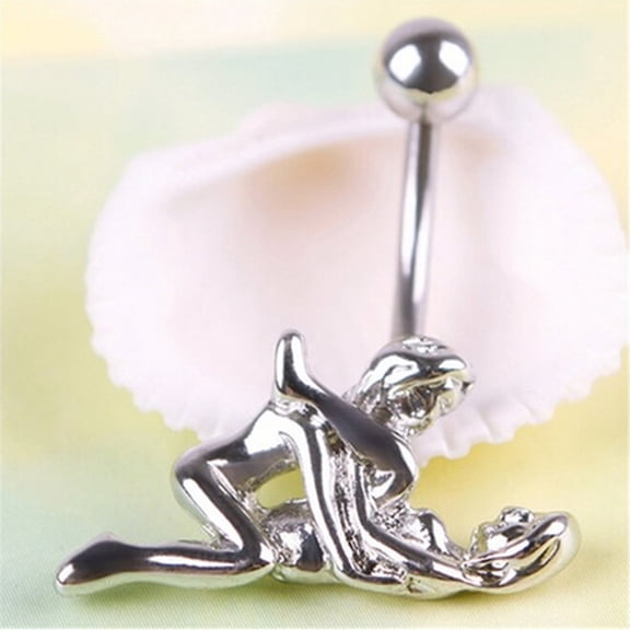 New Ball Button Barbell Bar Belly Navel Ring Body Piercing For LoversY AL