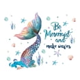 thumbnail image 3 of Adhesivos de pared con el tema «Sé una sirena soñando con cola de sirena y océano», 3 of 4