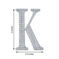 thumbnail image 3 of Efavormart 4" Letter K Silver Self-Adhesive Rhinestone Number Stickers for DIY Crafts, Handicraft Art, Graduation Cap Decorations Birthday Party, Wedding Alpha-Numeric stickers, 3 of 6