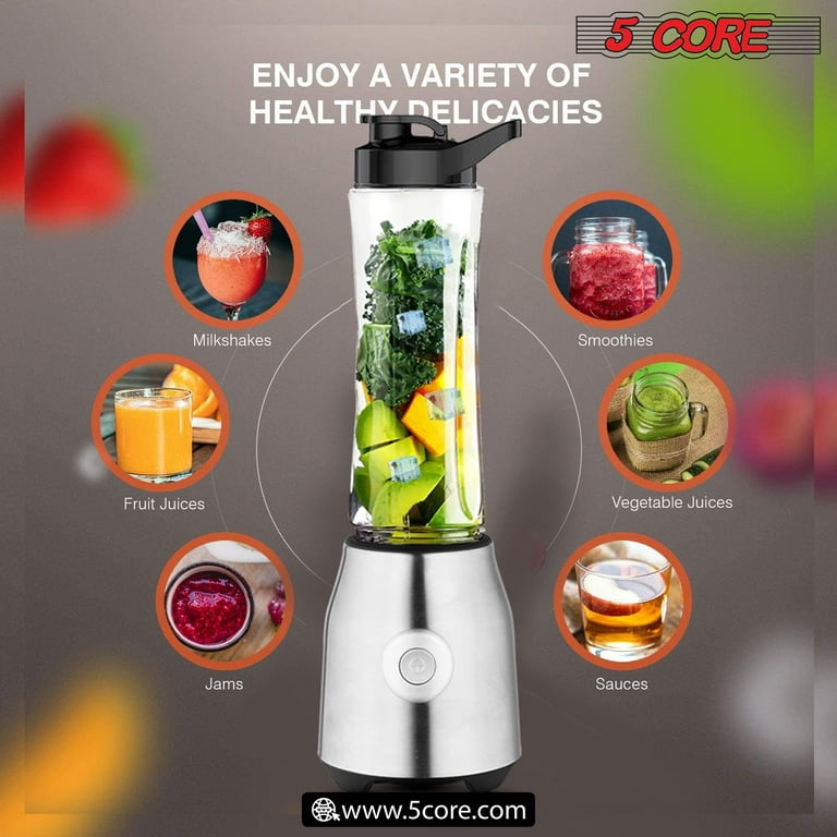 600ml Personal Blender for Shakes and Smoothies; Powerful