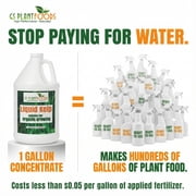 GS Plant Foods Organic Kelp Fertilizer Boost - Seaweed Extract, Plant-Based, OMRI Certified, Concentrated, Easy to Mix, Natural and Organic Solution for Gardens, Lawns, and Soil, 1 Quart, Liquid.