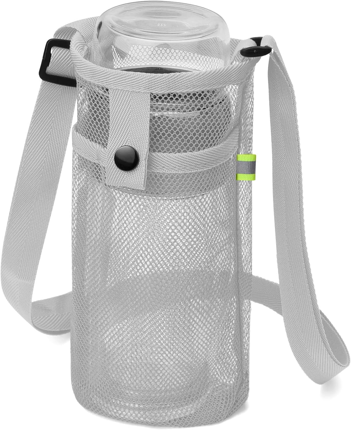 Water Bottle Bag with Strap, Mesh Water Bottle Holder Crossbody Water