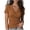 #03 Brown 【Mix, Match & Rotate: Stock Up on Daily Colors】, variant on V Neck Tops for Women, Short Sleeve Cross Front Shirts, Slim Fit, Casual Trendy Blouse, Street Summer Vacation Wear | VerBelle,Beige L