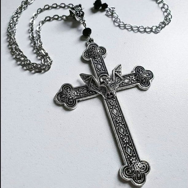 Collar con colgante de Cruz de Anime Death Note Misa Amane para mujeres y hombres, Gargantilla, joyería