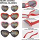 thumbnail image 5 of gafas de sol con forma de corazón en 3D y efectos especiales en forma de corazón, 5 of 5