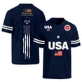 thumbnail image 4 of Youpwaven 250th Anniversary USA Merchandise Men's V-Neck Sport Jersey, Patriotic 250 Year American Anniversary Flag Tee, Casual Athletic Short Sleeve, 4 of 6