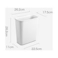 thumbnail image 2 of TAILTOSS Trash Can for Kitchen Cabinet Grey PP Hanging 1Pack, 2 of 8