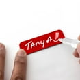 thumbnail image 2 of 1" x 3" Round Corner Name Tag Badge Blanks with Magnetic Backing - 10 Pack (Red), 2 of 8