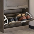 thumbnail image 6 of Shoe Storage Cabinet Entryway, Slim Shoe Rack Freestanding, Narrow Shoe Organizer 2 Flip-Drawers for Front Door Entrance Hallway, 6 of 8
