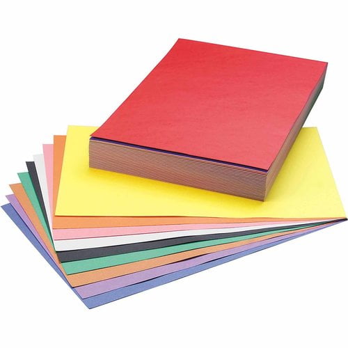 SunWorks Groundwood Construction Paper, 12" x 18", 10Color, Pack of