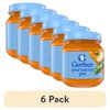 (6 pack) Gerber 2nd Foods Natural for Baby Baby Food, Pear Carrot Pea, 4 oz Jar