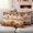 Orange, variant on Thanksgiving Maple Outdoor Waterproof Pillow Covers, Fall Pumpkin Leaves Farmhouse Retro Brown Decorative Square Throw Pillowcase Sofa Cushion Sham for Patio/Couch/Chair, 16"x16" 2 Pack