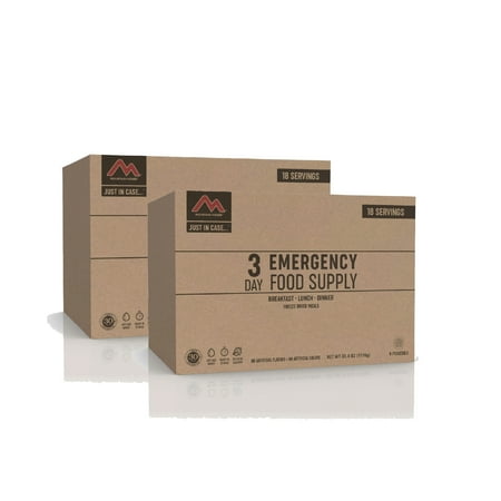Mountain House 3-Day Emergency Food Supply | Freeze Dried Survival & Emergency Food Kit Meals Are Perfect For: Emergency Preparedness Camping Backpacking Hunting Travel Everyday Use - 2 Kits