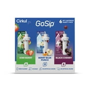 Cirkul GoSip Flavor Cartridge Variety Pack, 6-Pack (2 Berry Blue Punch, 2 Kiwi Berry, 2 Black Cherry)