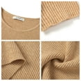 thumbnail image 6 of UVN Blouses for Women Summer Short Sleeve Crew Neck Tops Ribbed Knitted Slim Fit Basic Tees, 6 of 9