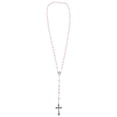 thumbnail image 2 of Religious Pink Rosary Beads Necklace for Women Pearl Decoration, 2 of 4