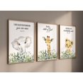 thumbnail image 2 of Bible Verse Canvas Painting 3 Pieces You Are Child Of God Poster Safari Animal Prints Wall Pictures Home Nursery Decoration with Wooden Inner Frame, 2 of 5