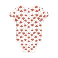 thumbnail image 5 of Balery Hand Drawn Watermelon Pattern Baby Climbing Clothes Infant Bodysuit Cute Infant Bodysuit Baby Romper-12 Months, 5 of 7