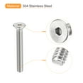 thumbnail image 4 of #8-32x1-1/4" Flat Head Socket Cap Screws, 304 Stainless Steel Hex Socket Drive Fasteners Bolts 25Pack, 4 of 5