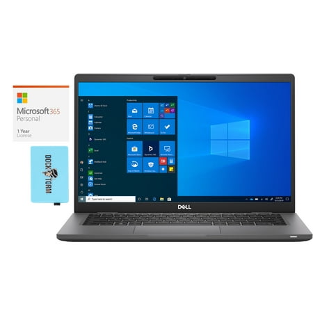 Dell Latitude 7320 Home/Business Laptop (Intel i5-1145G7 4-Core, 13.3in 60 Hz Full HD (1920x1080), Intel Iris Xe, Win 10 Pro) with Microsoft 365 Personal , Dockztorm Hub