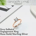 thumbnail image 3 of Envy Solitaire 1.25 Ct Engagement Ring for Women Promise Ring for Her Cubic Zirconia Sterling Silver Ginger Lyne, 3 of 6