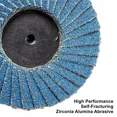 thumbnail image 4 of 10X 2 In 60 Grit Zirconia Roll Lock Flap Disc Die Grinder Drill Sanding Grinding, 4 of 5