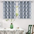 thumbnail image 1 of DriftAway Mason Thermal Blackout Grommet Window Curtains Geometric Trellis Pattern 2 Panels, 1 of 4