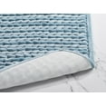 thumbnail image 6 of Better Trends Christa Polyester Bath Rug, 18" x 54" Rectangle, Aqua, 6 of 6
