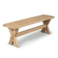 thumbnail image 2 of Homestyles Cambridge Wood Dining Bench in Off White, 2 of 5