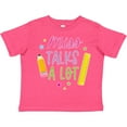 thumbnail image 3 of Inktastic Back to School Miss Talks a Lot Girls Toddler T-Shirt, 3 of 5