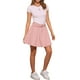 thumbnail image 2 of Falda de mezclilla mini A-Line de cintura alta para mujer INSPIRE CHIC XL Rosa, 2 of 6