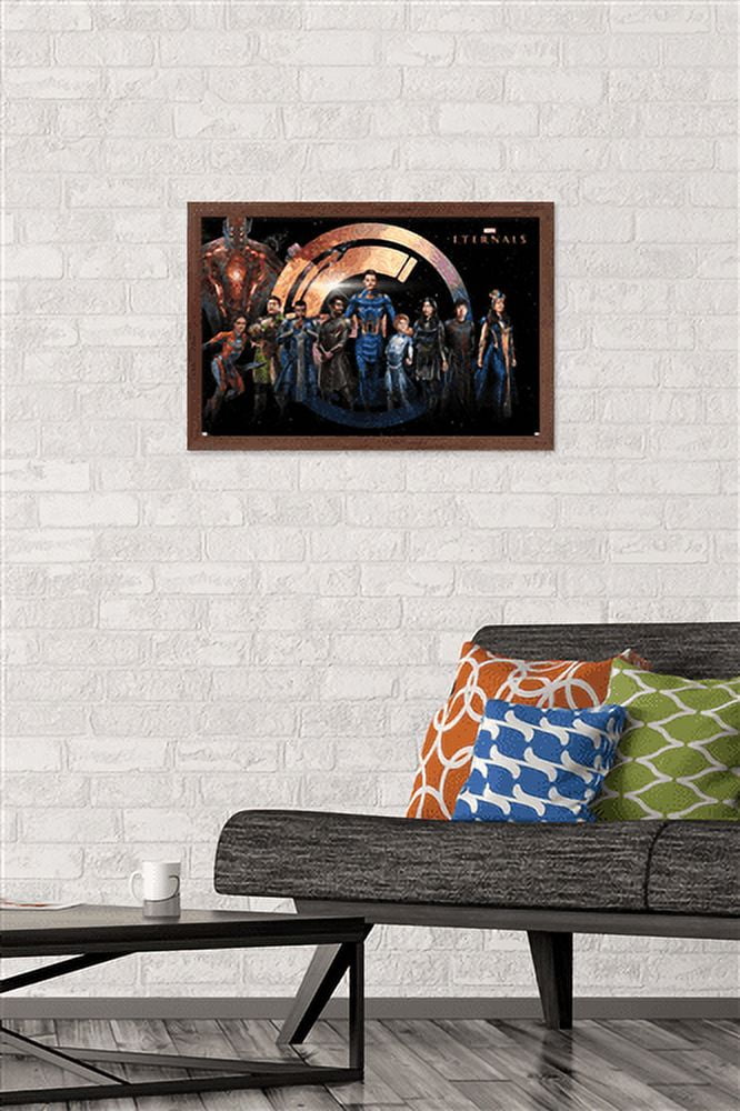 Marvel Cinematic Universe Eternals - Group Wall Poster, 14.725" x 22.375", Framed