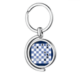 thumbnail image 1 of Jeu d'Échecs International Composition Tactique Rotation Porte-Clés en Métal Porte-Clés, 1 of 2