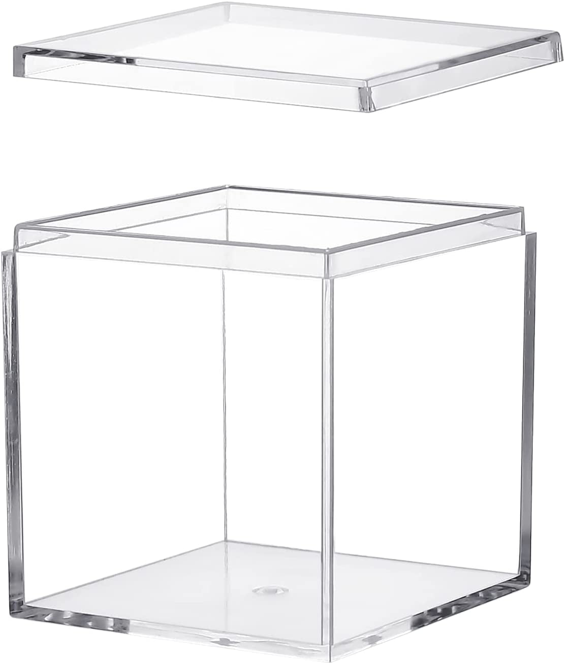 Small Acrylic Box with Lid Clear Acrylic Square Cube Small Acrylic Display