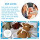 thumbnail image 4 of Uxcell 10 juegos de juntas de muñeca, accesorios de juntas de animales de plástico desmontables de 30 mm, 4 of 6