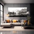 thumbnail image 2 of Hieng Abstract Watercolor Wall Painting Pictures for Bathroom Wall Decor Navy Blue Canvas Prints Blue and White Wall Art for Bedroom Kitchen Office, 2 of 6