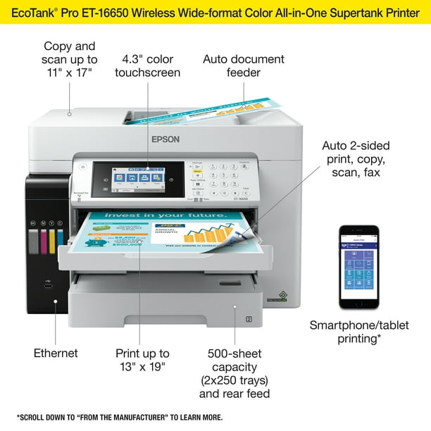 EPSON ECO Tank ET-808AB 本体 Epson EcoTank ET2840 Special Edition Wireless Color Printer, All
