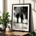 thumbnail image 4 of Blurred Sentinels - Athens Greece Photography Silhouette Abstract Black and White Forest Nature Black Framed Wall Art Print 6 x 8 inches, 4 of 9