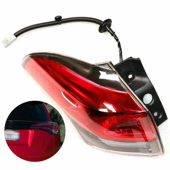 Driver Left Side Rear Outer Tail Light Brake Lamp Assembly Replacement Compatible With 2016 2017 2018 Toyota RAV4 Tail Light