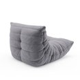 thumbnail image 4 of Suede Floor Sofa Lazy Sofa Couch Modern Fireside Chair Leisure Lounge Chair for Home Living Room, Bedroom,Office,Gray, 4 of 8