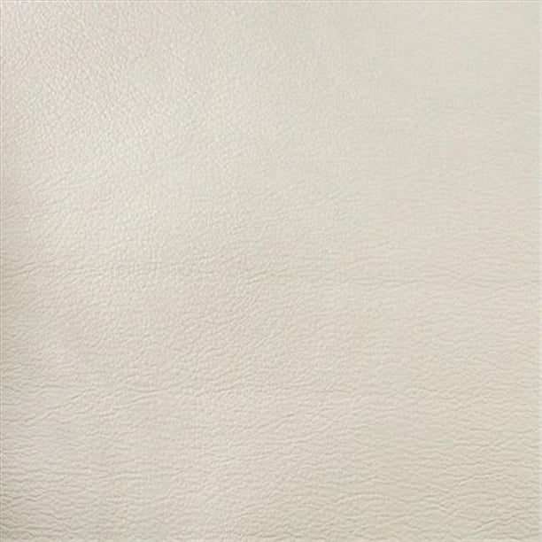 54 in. Wide Ivory, Matte Leather Grain Upholstery Faux Leather