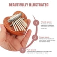 thumbnail image 3 of HEANUJJ 3Pcs Portable Music Instrument Thumb Piano for Professionals Coffee, 3 of 6