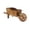 Brown, variant on Hyknon Wooden Wagon Plantser Box, Garden Plants Cart with Wheels Handle, Rural Farmhouse Flower Basket, Cart Storage Basket Decor for Home Garden Outdoor Balcony Vegetables Flowers Herbs 18.5"L 7.5"H