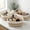 Beige-Brown, variant on Beautiful Storage Basket Set of 3 - Sturdy Jute Rope Baskets for Shelves Are Perfect for Organizing Your Home - Quality Storage Bins Easily Fit With Any Nursery or Bedroom Decor