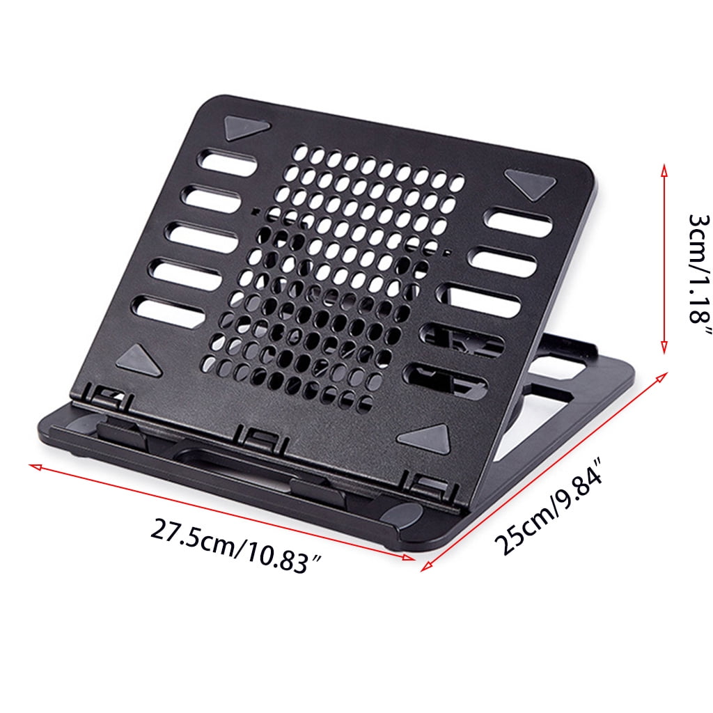 Ergonomic Notebook Stand Portable Foldable Laptop Phone Holder with Heat-Vent to Elevate Laptop 11-17inch 360° Rotating
