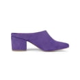thumbnail image 3 of BLISSFUL STEP Sandales à Talons Hauts Blocs pour Femmes, Mules à Enfiler à Bout Pointu, Violet 5,5, 3 of 7