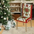 thumbnail image 3 of 6PCS Christmas Dining Chair Covers,Christmas Ribbon Stretch Removable Washable Slipcover Chair Protector for Dining Room Home Decor, 3 of 6
